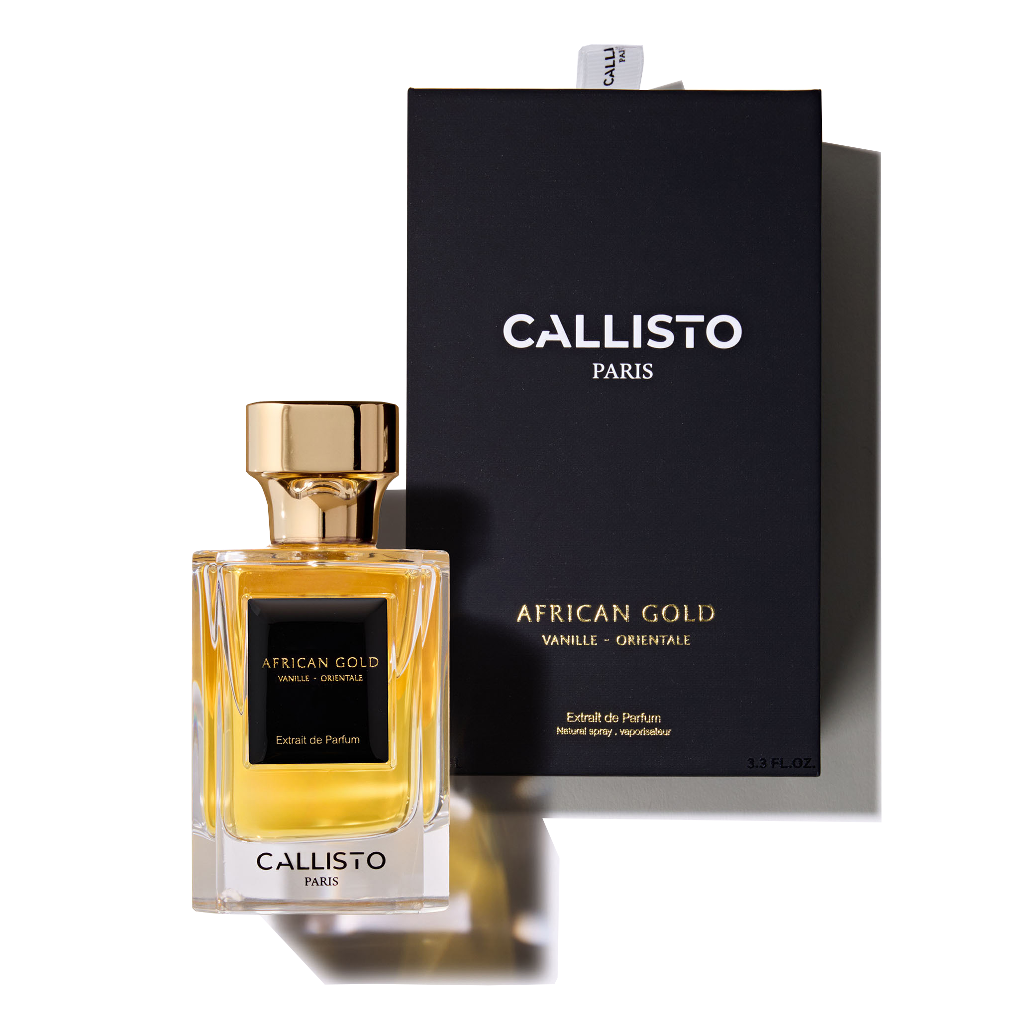 image 2 Flacon African Gold — Extrait de Parfum Vanille Oriental Unisexe — Perfumerie Callisto Paris